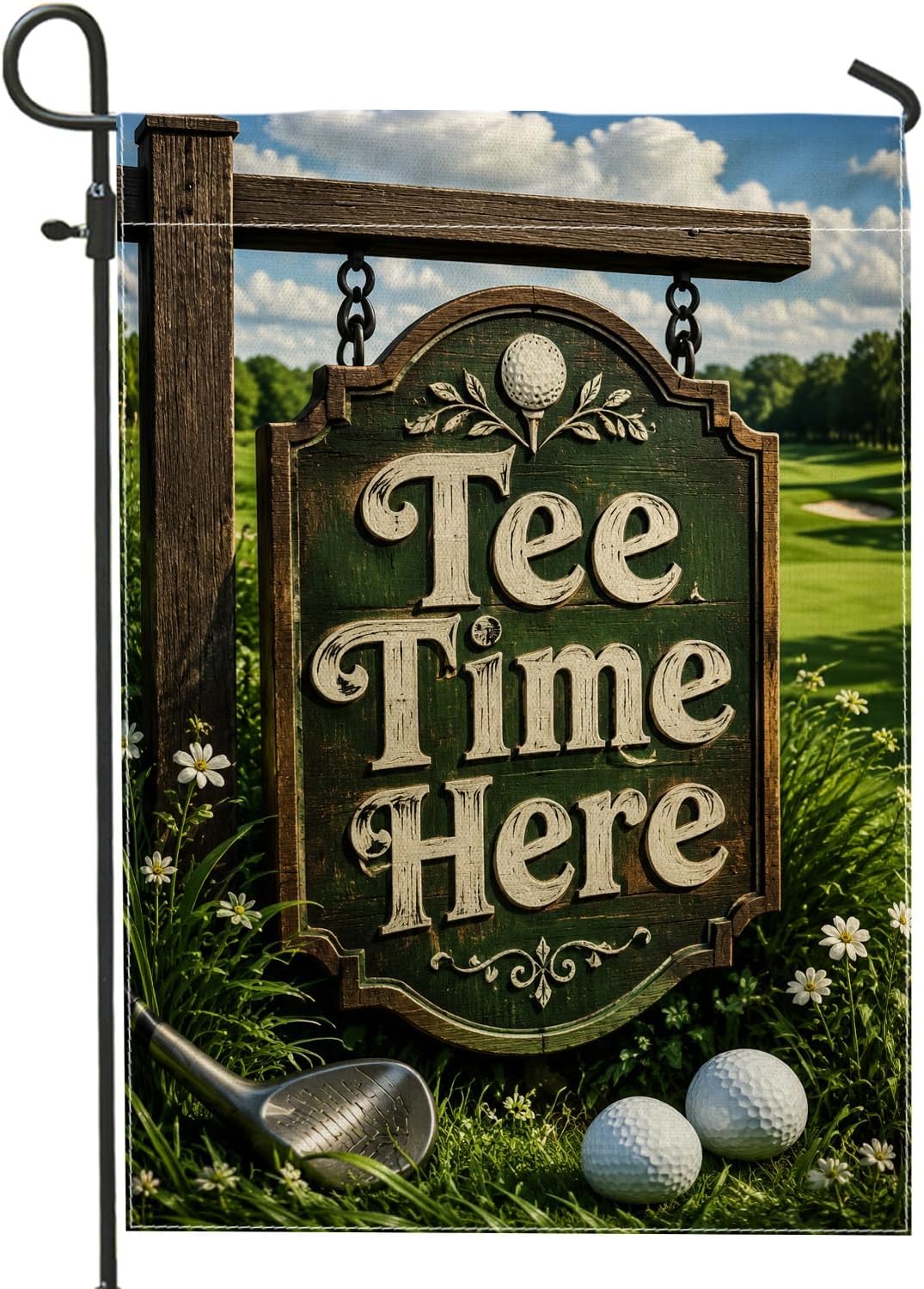 Golf Ball Garden Flag, Outdoor - Outdoor Sport Club 评论和价格