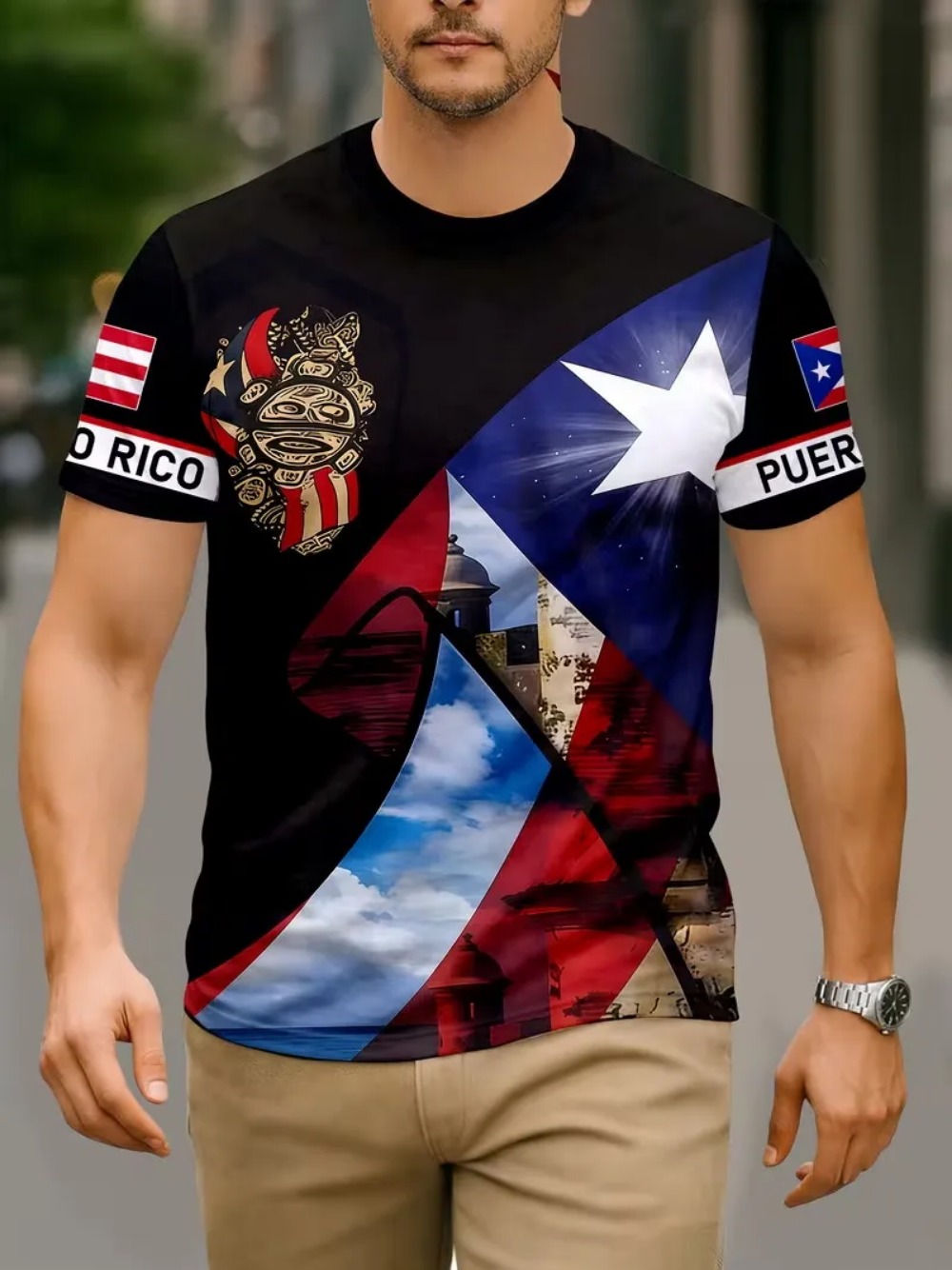 Puerto Rico Flag 3D Print spor - Outdoor Sport Club 评论和价格