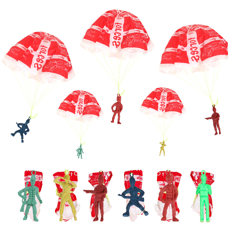 10pcs Plastic Ejecting Parachu - Outdoor Sport Games For Kids 评论和价格