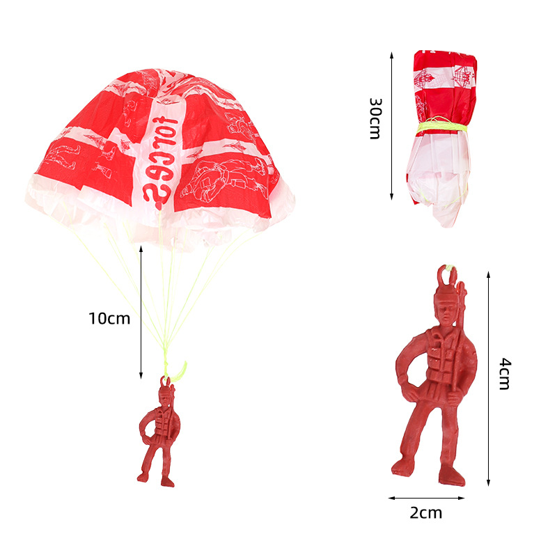 10pcs Plastic Ejecting Parachu - Outdoor Sport Games For Kids 评论和价格