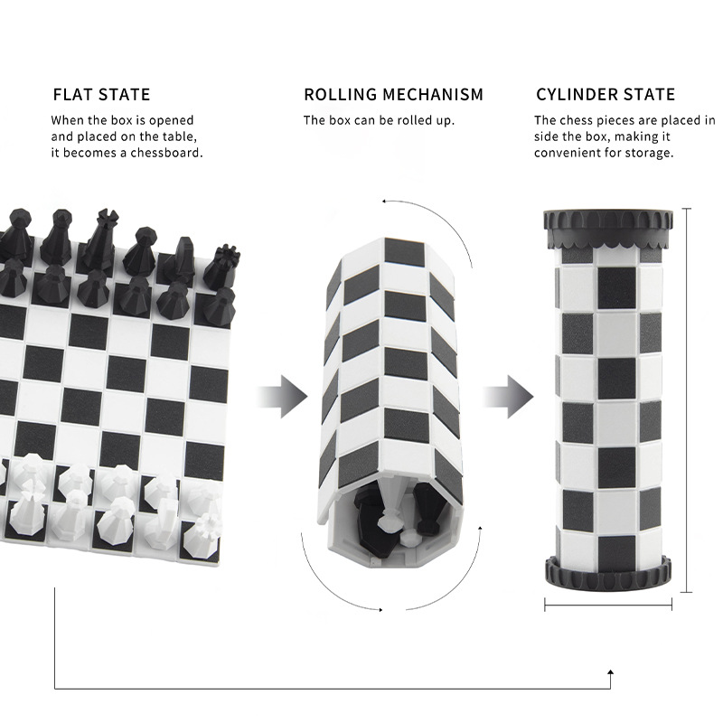 2 in 1 Portable Chess Game Set - Outdoor Sport Games For Kids 评论和价格